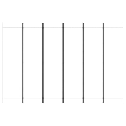 Divisorio a 4 Pannelli Bianco 300x200 cm Tessuto - homemem39