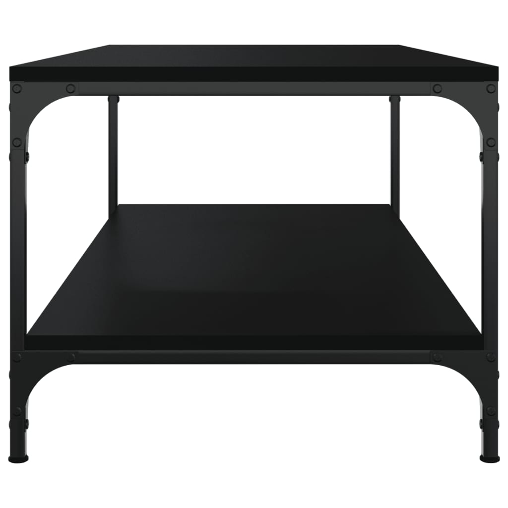 Tavolino Salotto Nero 100x50x40cm Legno Multistrato - homemem39