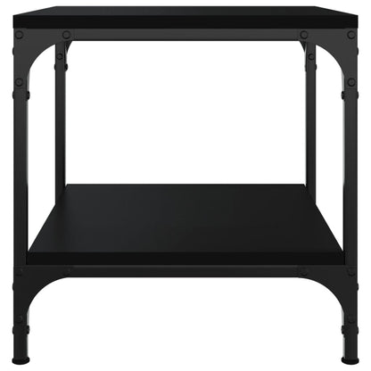 Tavolino da Salotto Nero 50x50x40 cm in Legno Multistrato - homemem39