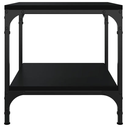 Tavolino Nero 40x40x40 cm in Legno Multistrato - homemem39