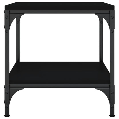 Tavolini 2pz Nero 40x40x40 cm in Legno Multistrato - homemem39