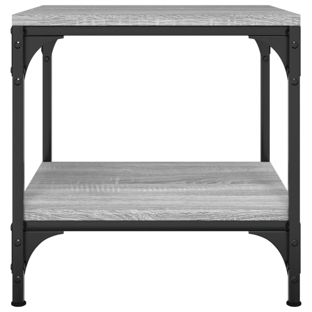 Tavolino Grigio Sonoma 40x40x40 cm in Legno Multistrato - homemem39