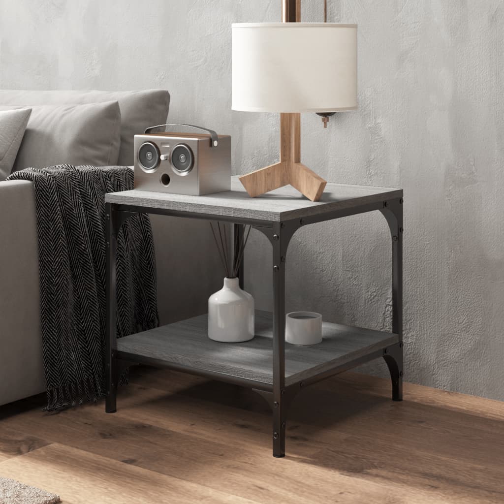 Tavolini 2pz grigio sonoma 40x40x40 cm in Legno Multistrato - homemem39