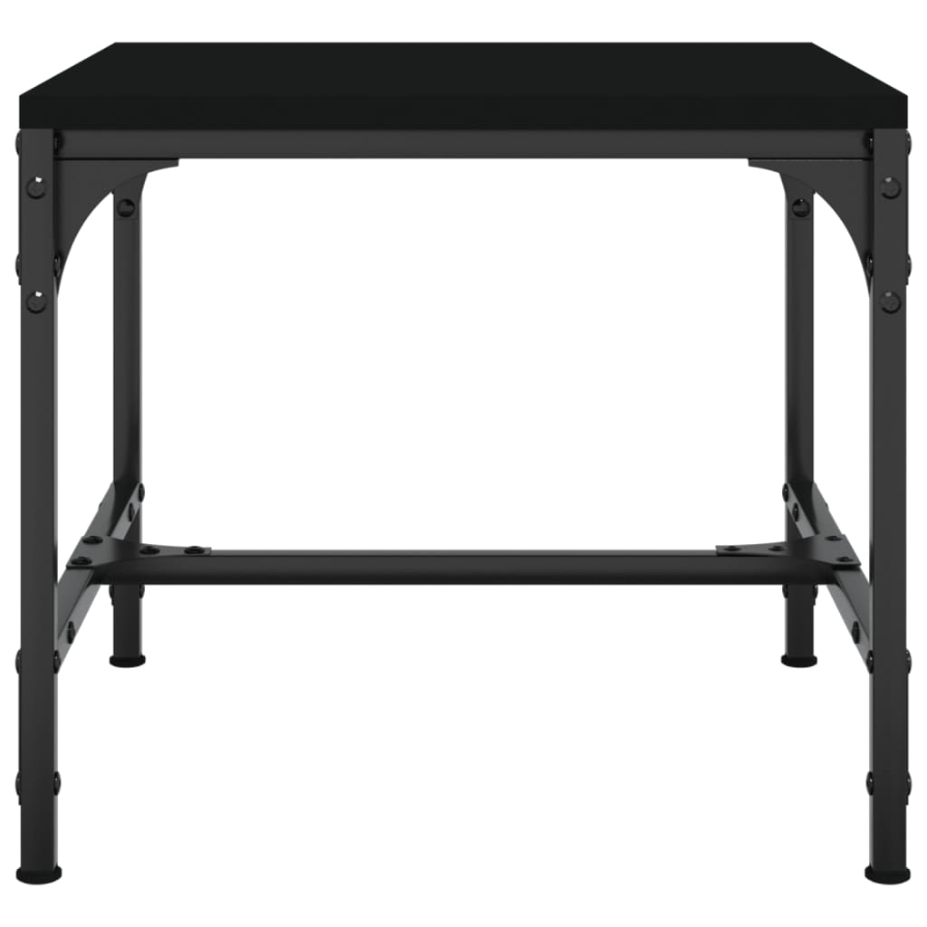 Tavolino da Salotto Nero 50x50x35 cm in Legno Multistrato - homemem39