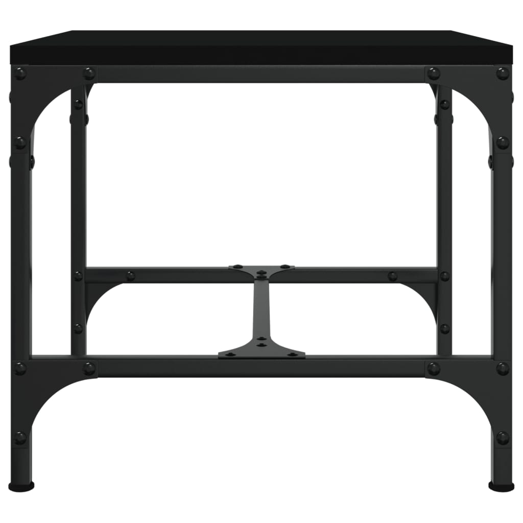 Tavolino da Salotto Nero 50x50x35 cm in Legno Multistrato - homemem39