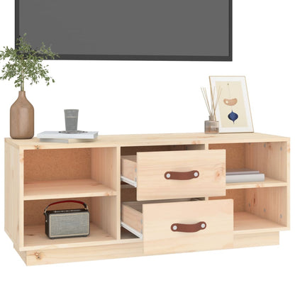 Mobile Porta TV 100x34x40 cm in Legno Massello di Pino - homemem39