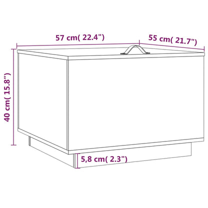 Contenitori con Coperchi 3 pz Bianchi in Legno Massello di Pino - homemem39