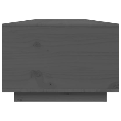 Tavolino da Salotto Grigio 80x50x35,5 cm Legno Massello di Pino - homemem39