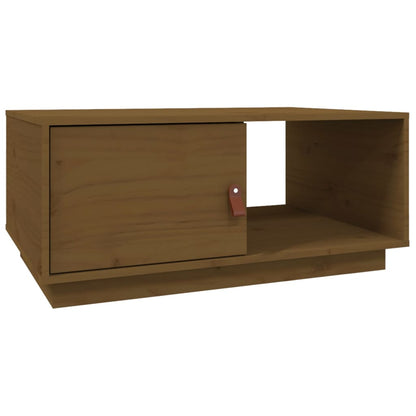 Tavolino da Salotto Miele 80x50x35,5 cm Legno Massello di Pino - homemem39