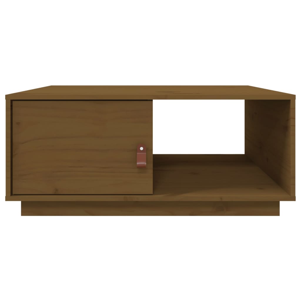 Tavolino da Salotto Miele 80x50x35,5 cm Legno Massello di Pino - homemem39