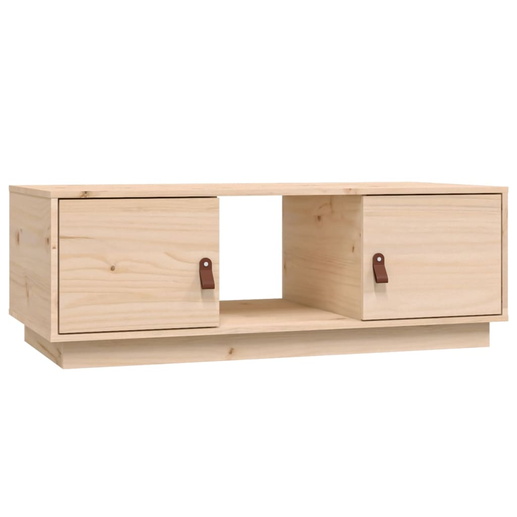 vidaXL Tavolino da Salotto 100x50x35 cm in Legno Massello di Pino - homemem39