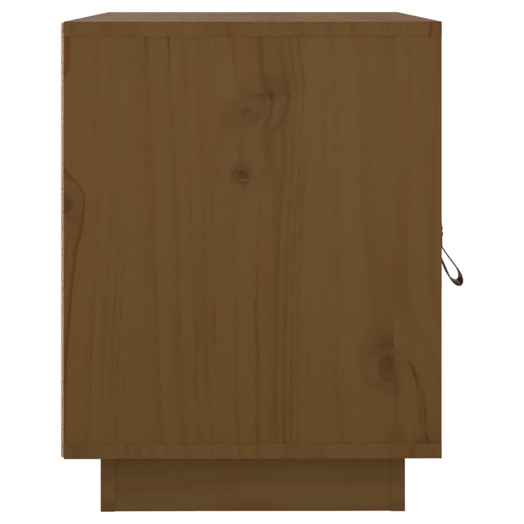 Comodini 2 pz Miele 40x34x45 cm in Legno Massello di Pino - homemem39