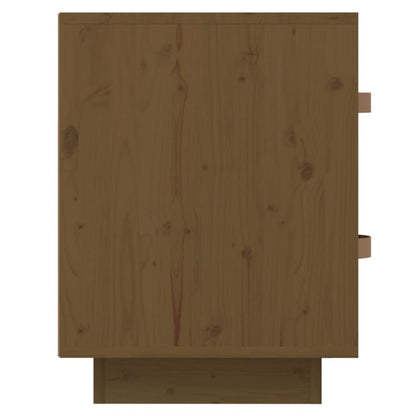 Comodino Miele 40x34x45 cm in Legno Massello di Pino - homemem39