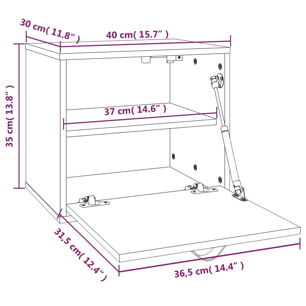 Pensile Miele 40x30x35 cm in Legno Massello di Pino - homemem39