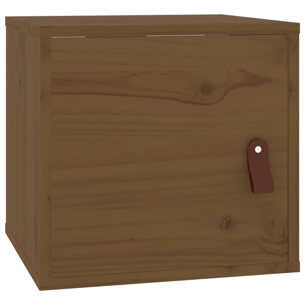 Pensili 2pz Marrone Miele31,5x30x30cm in Legno Massello di Pino - homemem39