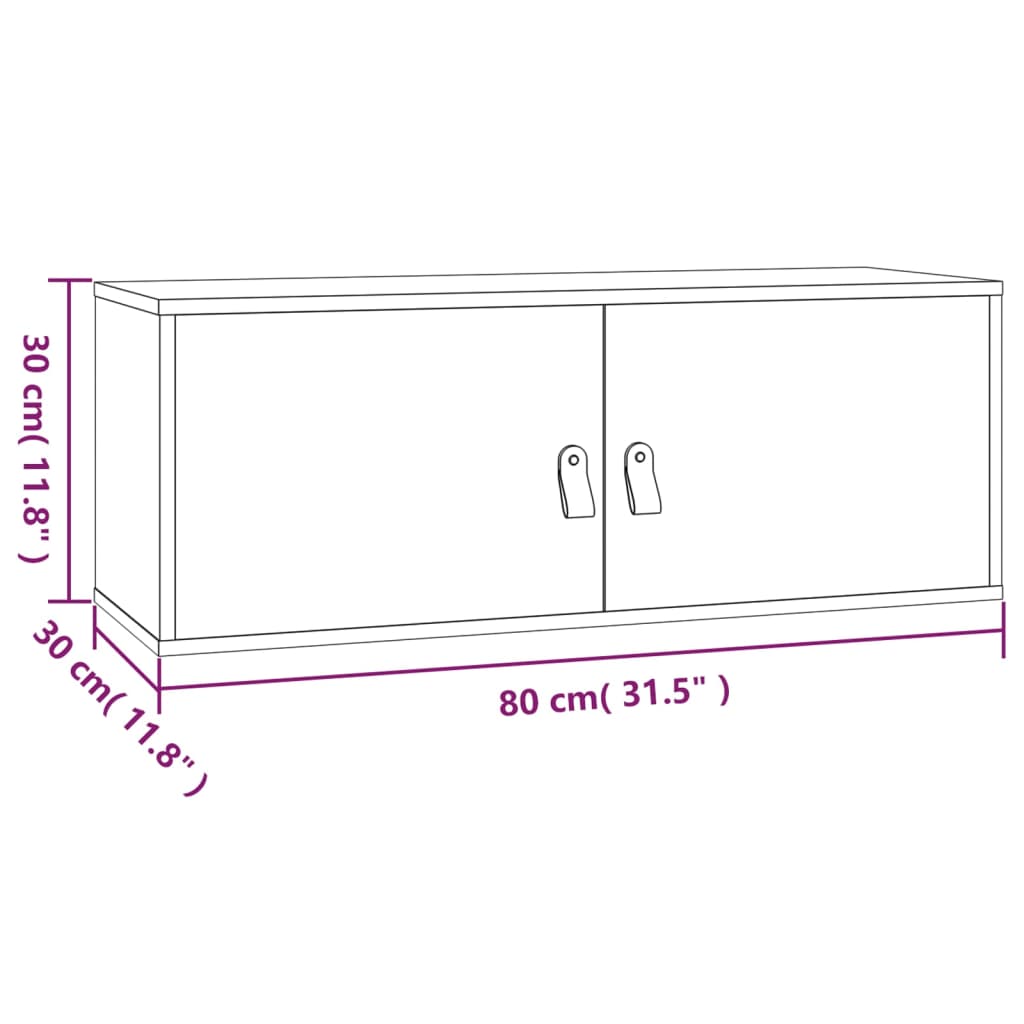 Pensile Miele 80x30x30 cm in Legno Massello di Pino - homemem39