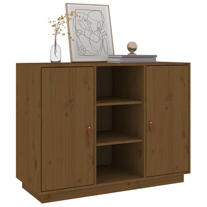 Credenza Miele 100x40x75 cm in Legno Massello di Pino - homemem39