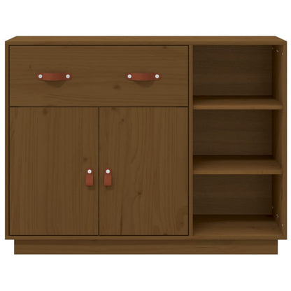 Credenza Miele 98,5x40x75 cm in Legno Massello di Pino - homemem39