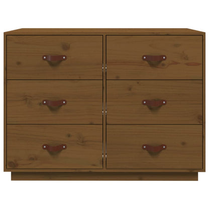 Credenza Miele 100x40x75 cm in Legno Massello di Pino - homemem39