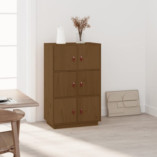 Credenza Miele 67x40x108,5 cm in Legno Massello di Pino - homemem39