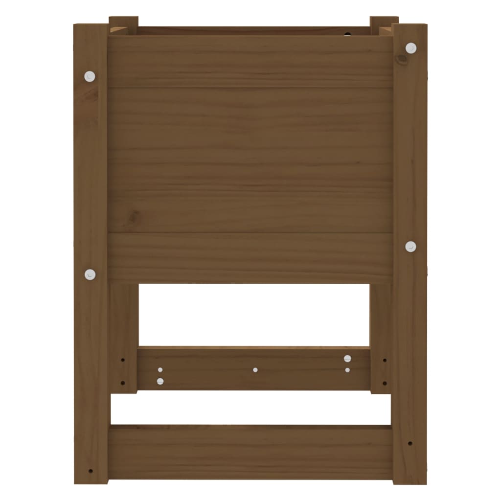 Fioriera Miele 40x40x52,5 cm in Legno Massello di Pino - homemem39