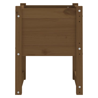 Fioriere 2 pz Miele 40x40x52,5 cm in Legno Massello di Pino - homemem39