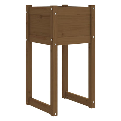 Fioriere 2 pz Miele 40x40x81 cm in Legno Massello di Pino - homemem39