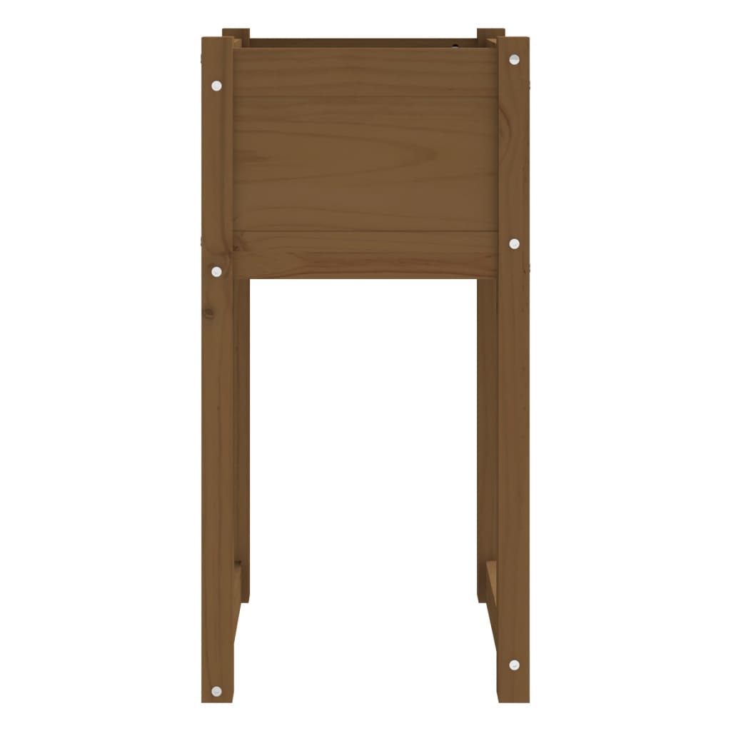 Fioriere 2 pz Miele 40x40x81 cm in Legno Massello di Pino - homemem39