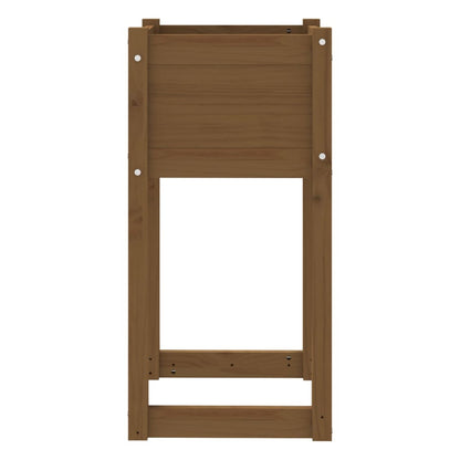 Fioriere 2 pz Miele 40x40x81 cm in Legno Massello di Pino - homemem39