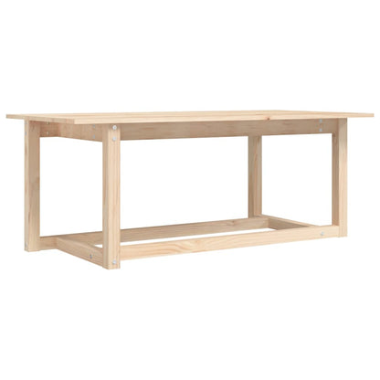 Tavolino da Salotto 110x55x45 cm Legno Massello di Pino - homemem39