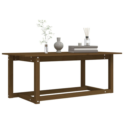 Tavolino da Salotto Miele 110x55x45 cm Legno Massello di Pino - homemem39