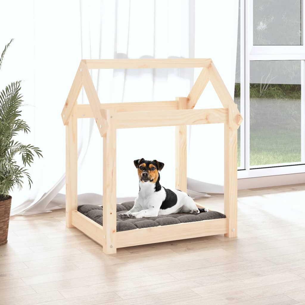 Cuccia per Cani 61x50x70 cm in Legno Massello di Pino - homemem39