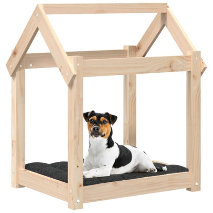 Cuccia per Cani 61x50x70 cm in Legno Massello di Pino - homemem39