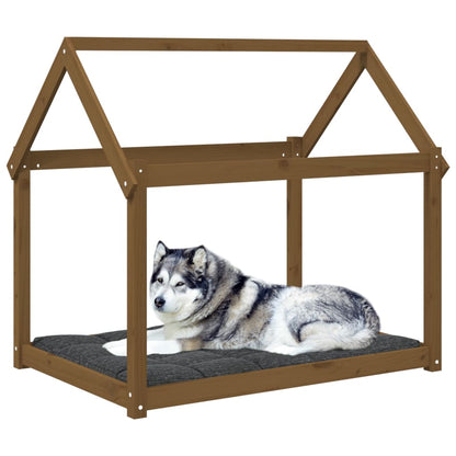 Cuccia per Cani Miele 111x80x100 cm in Legno Massello di Pino - homemem39