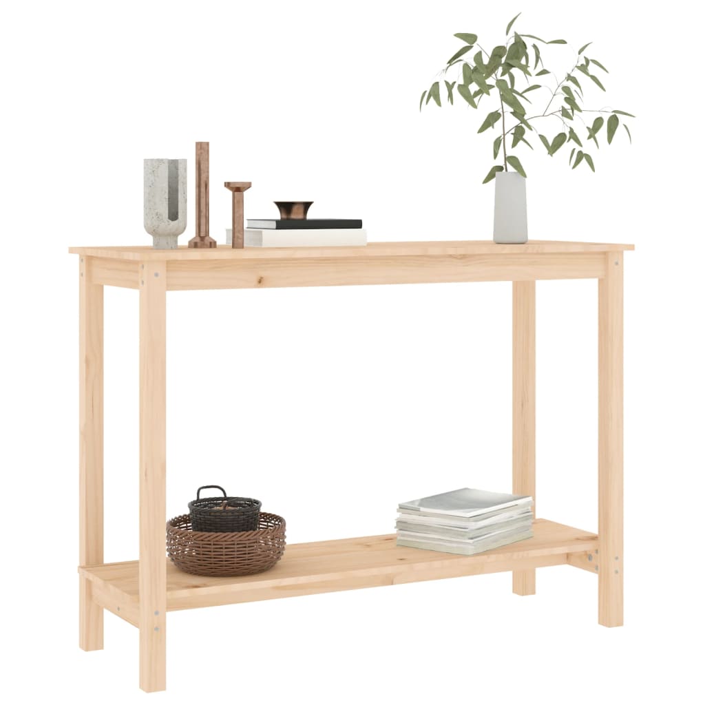 Tavolo Consolle 110x40x80 cm in Legno Massello di Pino - homemem39