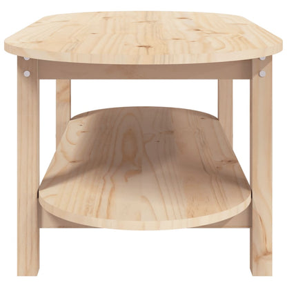 Tavolino da Salotto 110x55x45 cm Legno Massello di Pino - homemem39