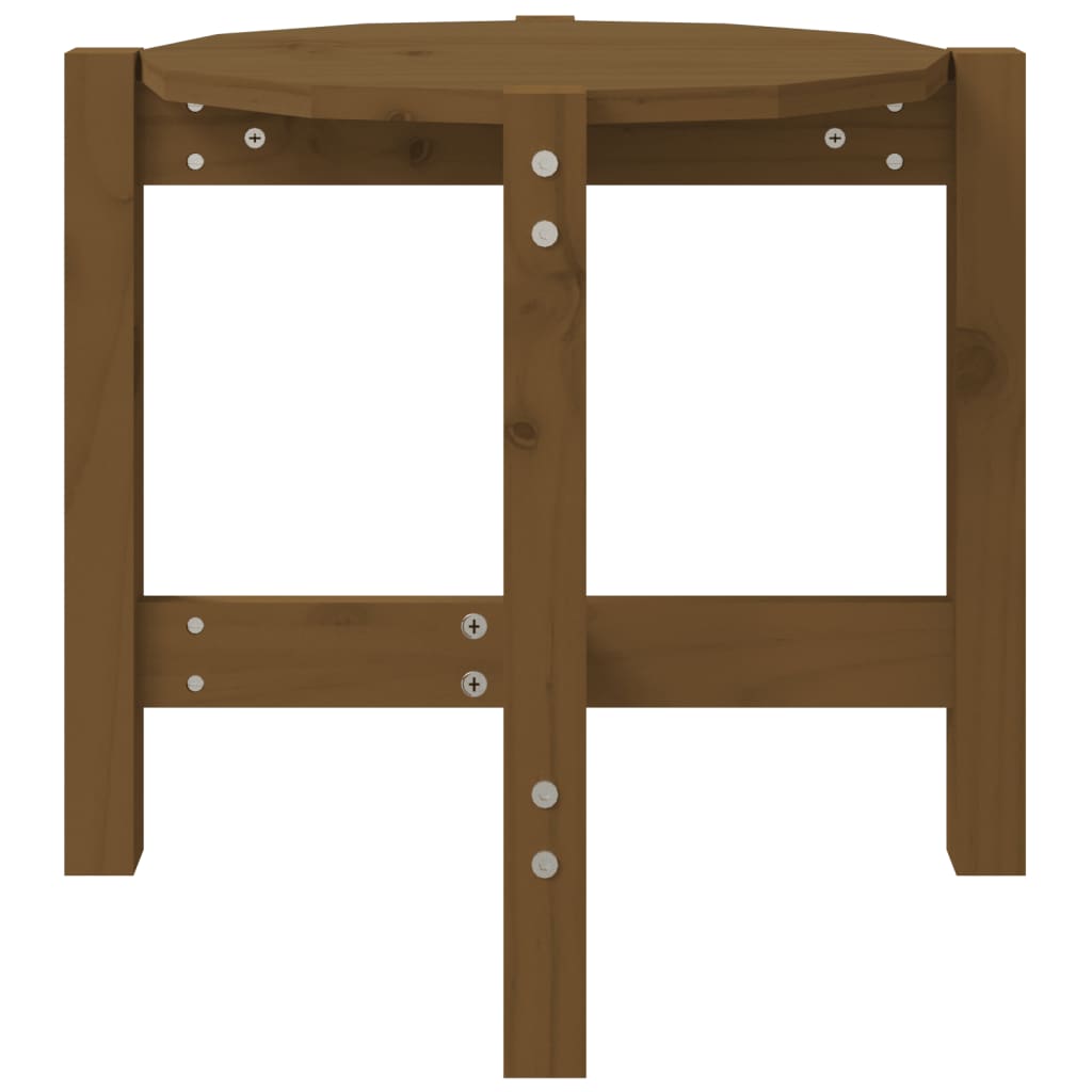 Tavolino da Salotto Miele Ø 52,5x45cm in Legno Massello di Pino - homemem39