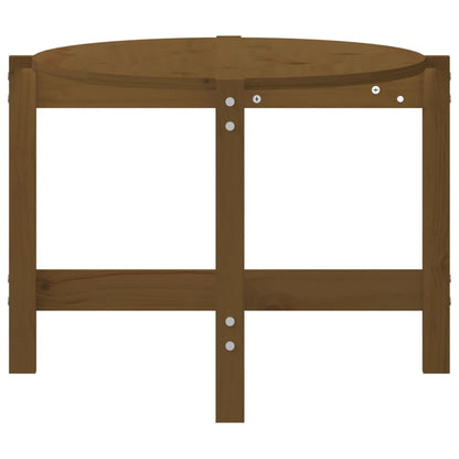 Tavolino da Salotto Miele 118x63x45cm in Legno Massello di Pino - homemem39