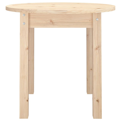 Tavolino da Salotto Ø 45x40 cm in Legno Massello di Pino - homemem39
