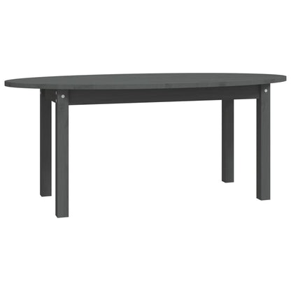 Tavolino da Salotto Grigio 110x55x45 cm Legno Massello di Pino - homemem39