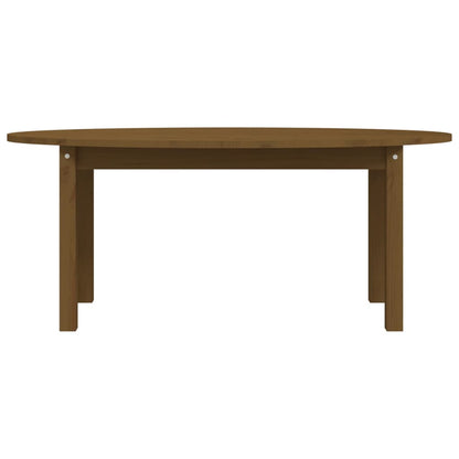 Tavolino da Salotto Miele 110x55x45 cm Legno Massello di Pino - homemem39