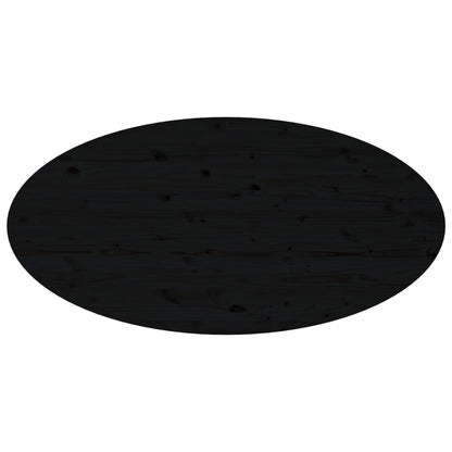 Tavolino da Salotto Nero 110x55x45 cm Legno Massello di Pino - homemem39