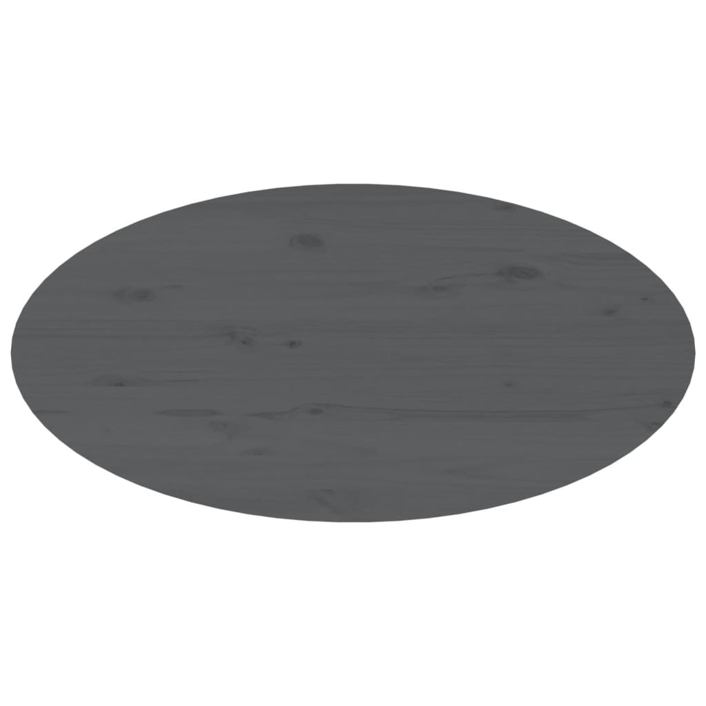 Tavolino da Salotto Grigio 80x40x35 cm Legno Massello di Pino - homemem39