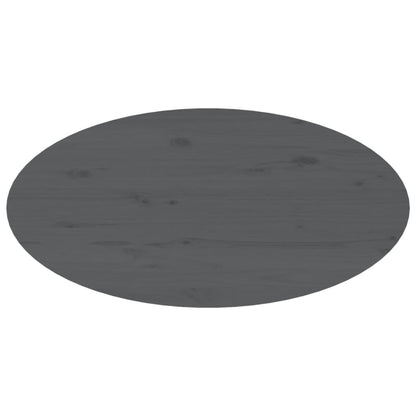 Tavolino da Salotto Grigio 80x40x35 cm Legno Massello di Pino - homemem39