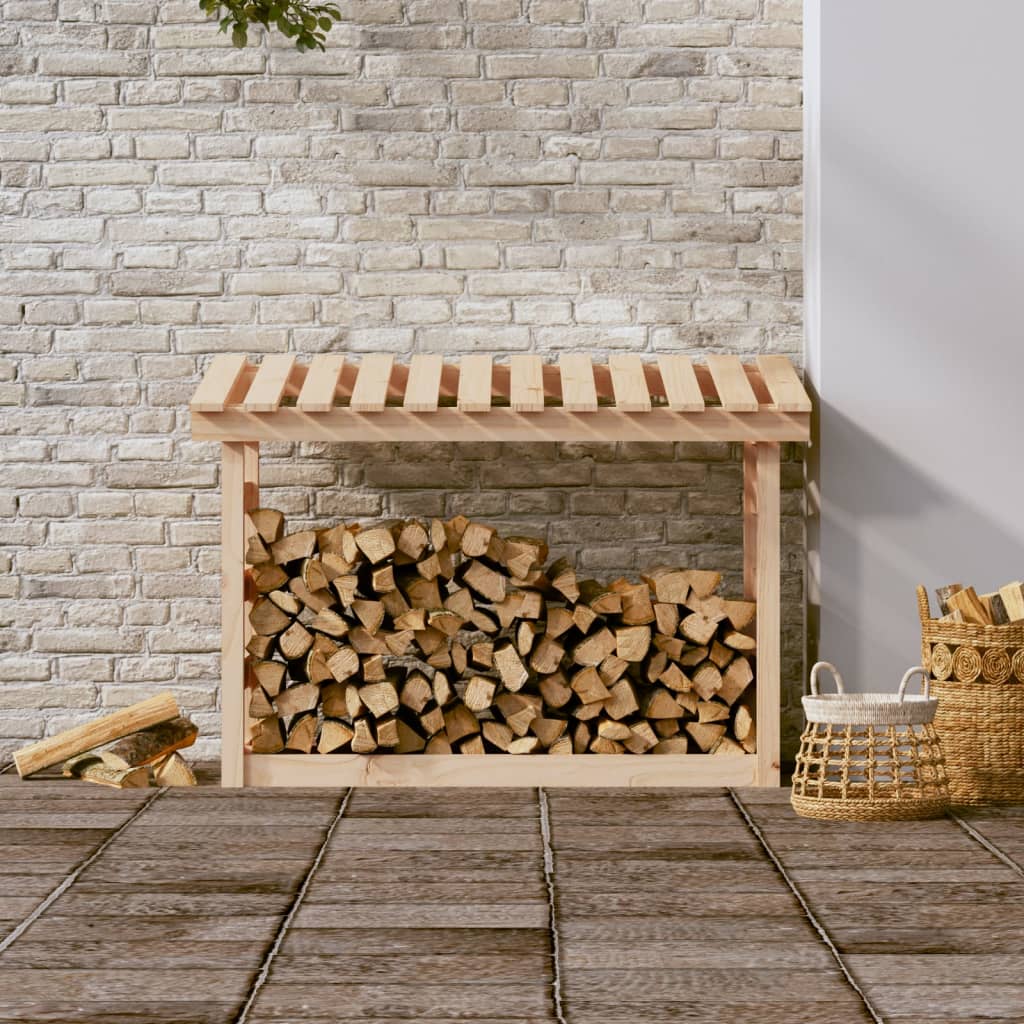 Portalegna 108x64,5x78 cm in Legno Massello di Pino - homemem39