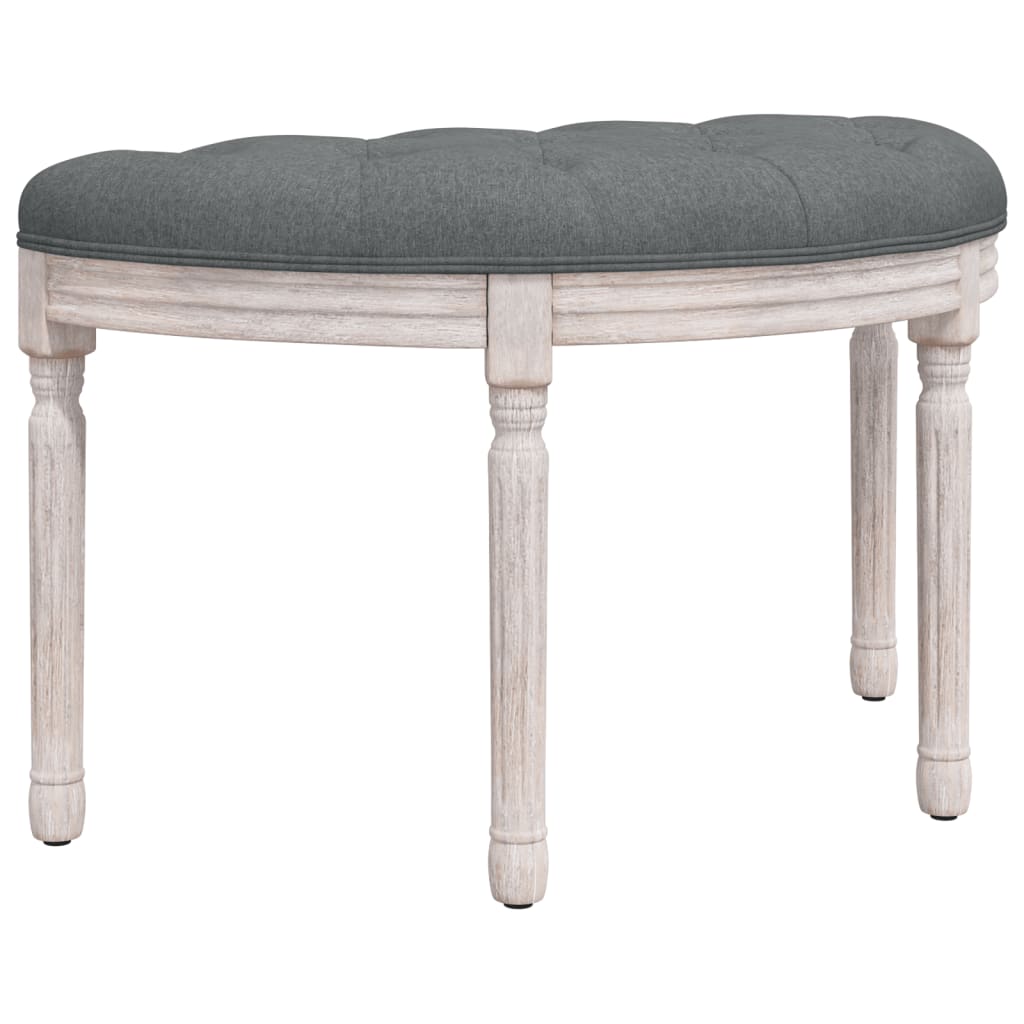 Panca Grigio Scuro 81,5x41x49 cm in Tessuto - homemem39