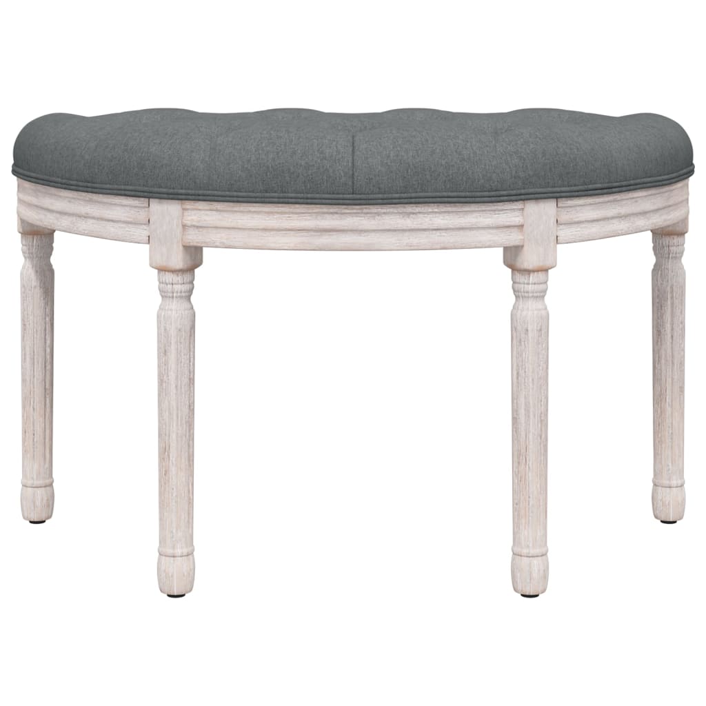 Panca Grigio Scuro 81,5x41x49 cm in Tessuto - homemem39