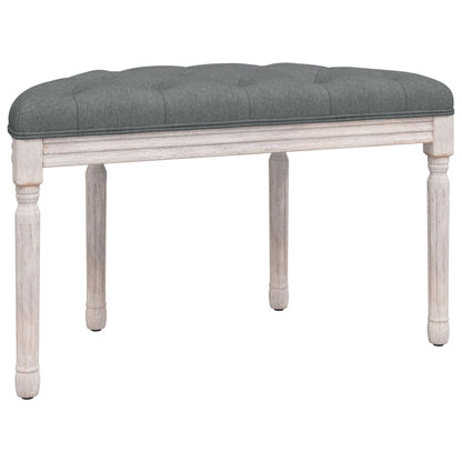 Panca Grigio Scuro 81,5x41x49 cm in Tessuto - homemem39