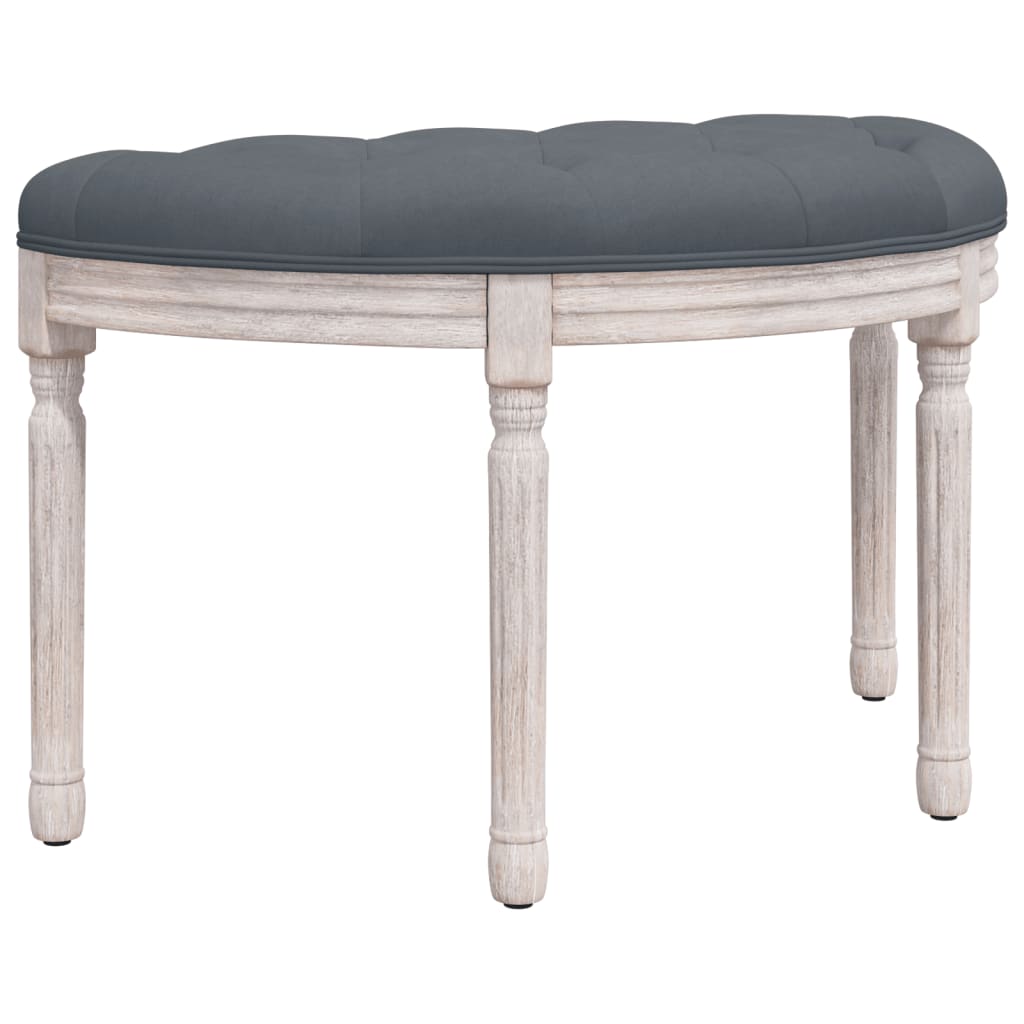 Panca Grigio Scuro 81,5x41x49 cm in Velluto - homemem39