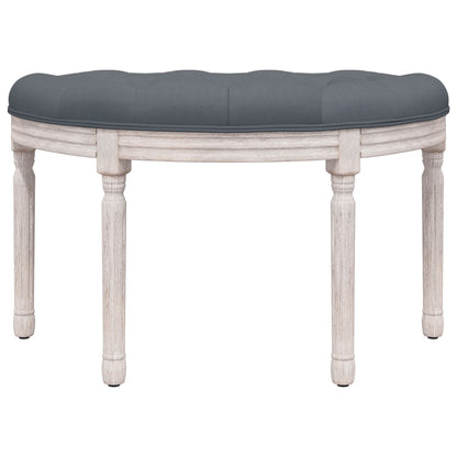 Panca Grigio Scuro 81,5x41x49 cm in Velluto - homemem39